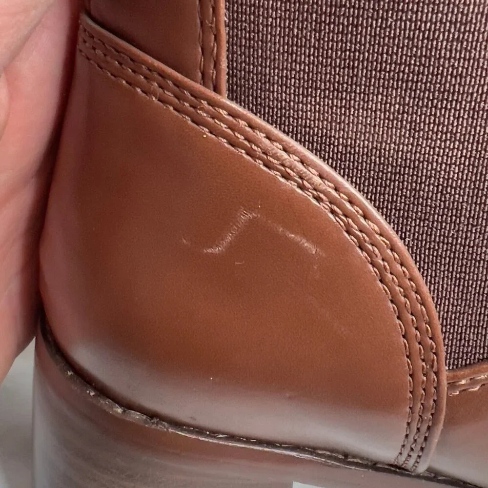 J.Crew Womens $188 Chelsea Boots Roasted Cocoa Size 8.5 CA774 #207 - Picture 14 of 16